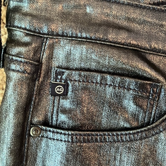 NWT AG Adriano Goldschmied The Silhouette Metallic Legging Jeans - Picture 6 of 13